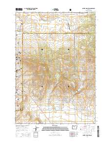Grizzly Mountain 2014 topographic map thumbnail