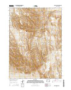 Groan Canyon 2014 topographic map thumbnail