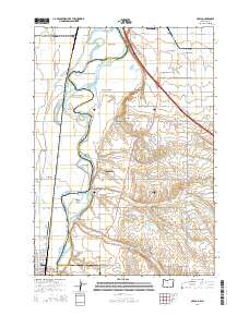 Nyssa 2014 topographic map thumbnail