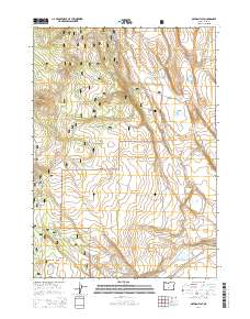 Oatman Flat 2014 topographic map thumbnail