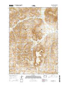 Logan Butte 2014 topographic map thumbnail