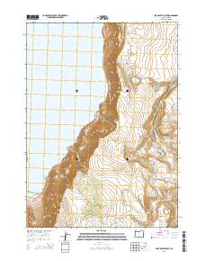 Lake Abert South 2014 topographic map thumbnail