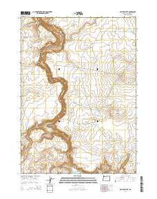 Owyhee Butte 2014 topographic map thumbnail