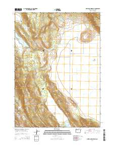 Whiteline Reservoir 2014 topographic map thumbnail