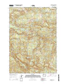 Snow Peak 2014 topographic map thumbnail