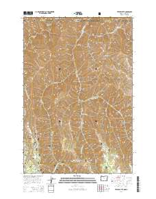 Teepee Butte 2014 topographic map thumbnail