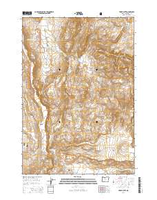 Teller Butte 2014 topographic map thumbnail