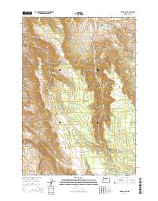 Miller Flat 2014 topographic map thumbnail
