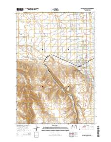 Milton-Freewater 2014 topographic map thumbnail