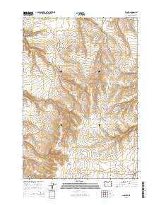 Shaniko 2014 topographic map thumbnail