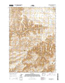 Shaniko Summit 2014 topographic map thumbnail