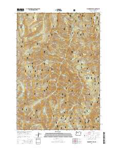 Wanderers Peak 2014 topographic map thumbnail