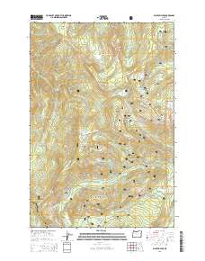 Wahtum Lake 2014 topographic map thumbnail
