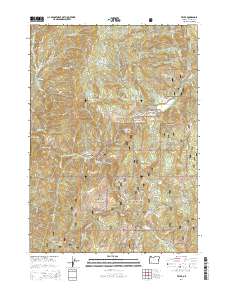 Tiller 2014 topographic map thumbnail