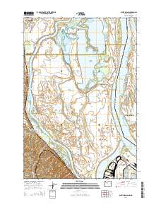 Sauvie Island 2014 topographic map thumbnail