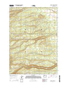 Sawmill Butte 2014 topographic map thumbnail