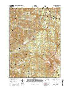 Diamond Peak 2014 topographic map thumbnail