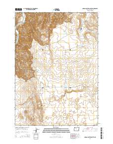 Jordan Craters North 2014 topographic map thumbnail