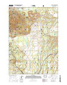 Odell Butte 2014 topographic map thumbnail