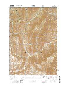 McLain Gulch 2014 topographic map thumbnail