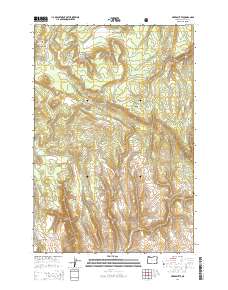 Akers Butte 2014 topographic map thumbnail