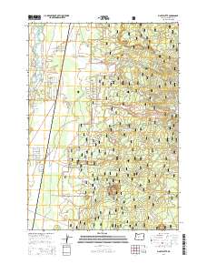 Finley Butte 2014 topographic map thumbnail
