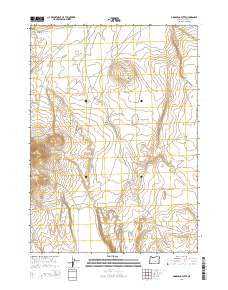 Goose Egg Butte 2014 topographic map thumbnail