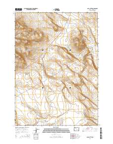 Alec Butte 2014 topographic map thumbnail