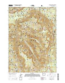 Garwood Butte 2014 topographic map thumbnail