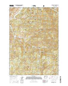 Gerow Butte 2014 topographic map thumbnail