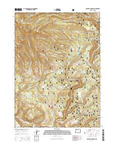 Gearhart Mountain 2014 topographic map thumbnail