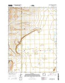 Coyote Lake West 2014 topographic map thumbnail