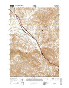 Durkee 2014 topographic map thumbnail