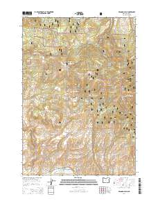 Brannan Gulch 2014 topographic map thumbnail
