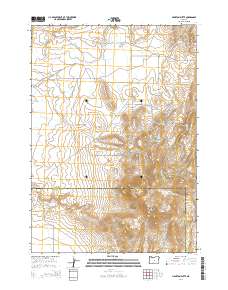 Hampton Butte 2014 topographic map thumbnail