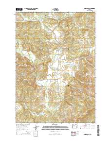 Kings Valley 2014 topographic map thumbnail