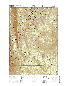 Little Akawa Butte 2014 topographic map thumbnail