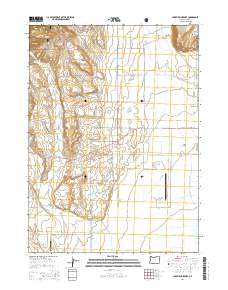 Lakeview Airport 2014 topographic map thumbnail