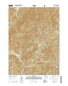 Kerby Peak 2014 topographic map thumbnail