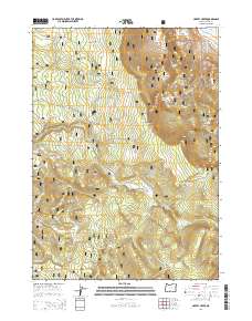 Harvey Creek 2014 topographic map thumbnail