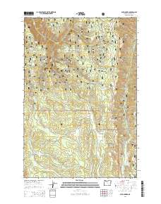 Sled Springs 2014 topographic map thumbnail