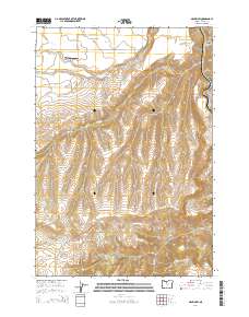 Maupin SW 2014 topographic map thumbnail