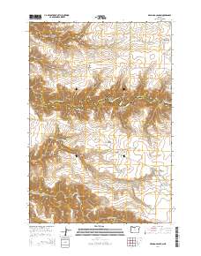 Dead Dog Canyon 2014 topographic map thumbnail