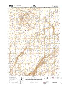 Jackies Butte 2014 topographic map thumbnail