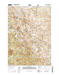 Kelsey Butte 2014 topographic map thumbnail