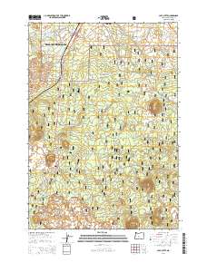 Lava Butte 2014 topographic map thumbnail