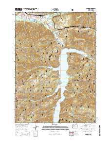 Oakridge 2014 topographic map thumbnail