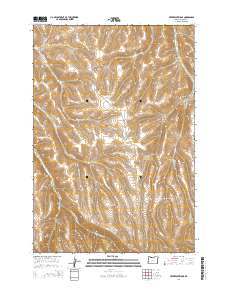 Freezeout Ridge 2014 topographic map thumbnail