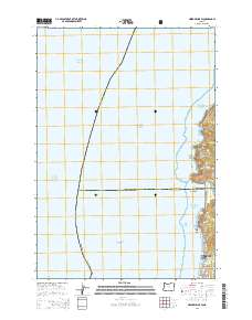 Neskowin OE W 2014 topographic map thumbnail