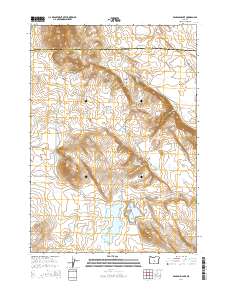 Benjamin Lake 2014 topographic map thumbnail